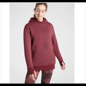 Athleta Solstice Reversible Sherpa Crew medium
